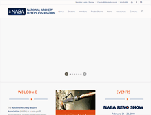 Tablet Screenshot of naba-archery.com